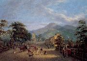 Mulvany, John George View of a Street in Carlingford oil